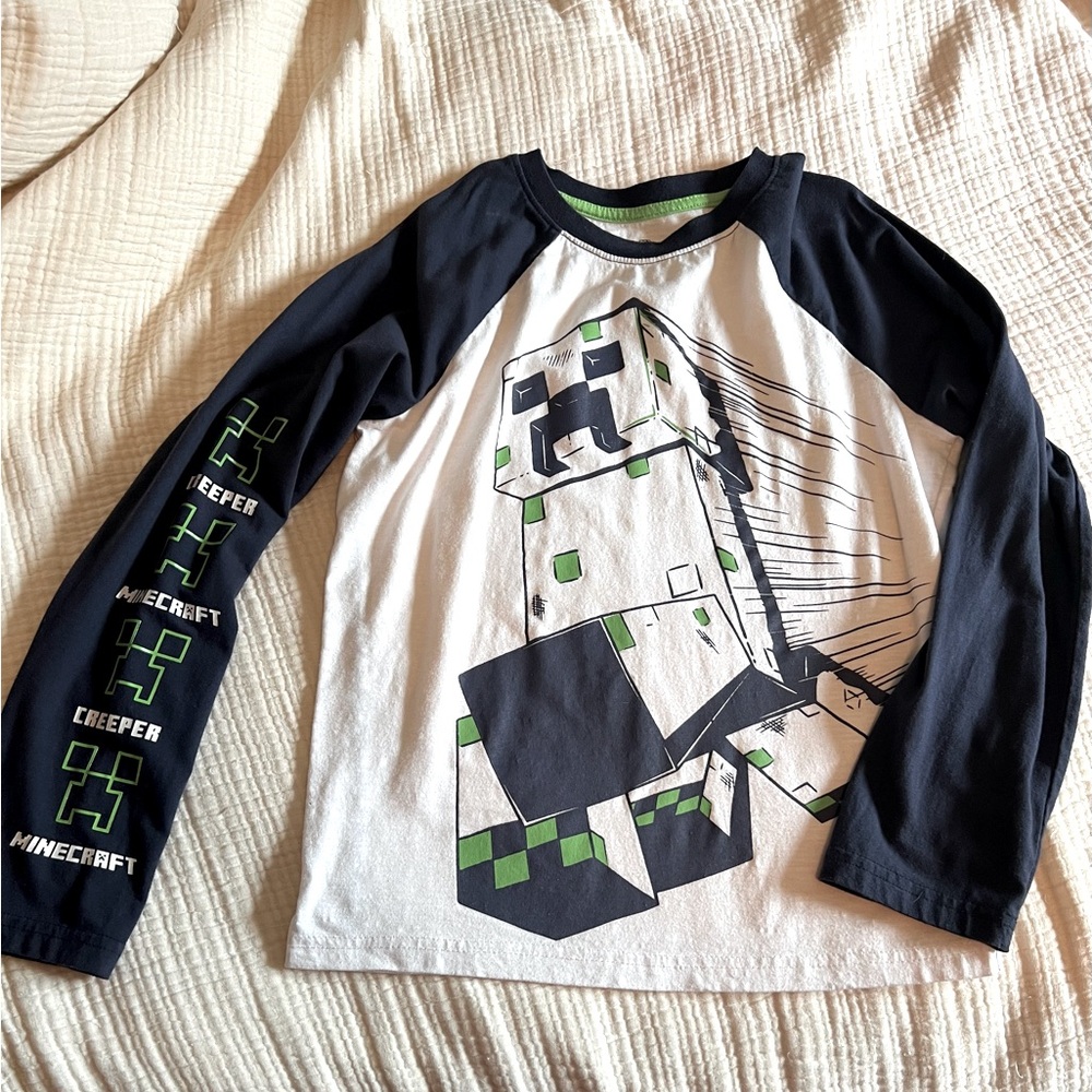 Boys Minecraft Long Sleeve Shirts